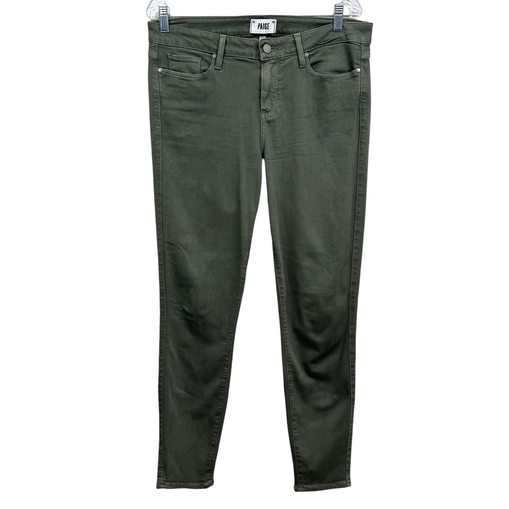 Paige Jeans Verdugo Ankle Stretch 5 Pocket Mid Rise Green Women Size 31*